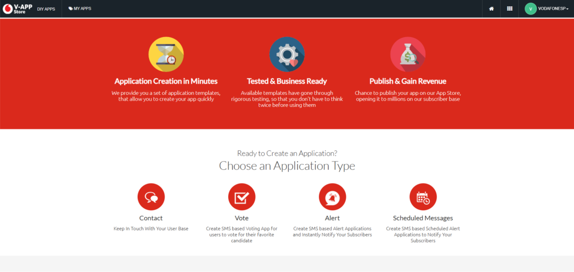 Contact application details screenshot