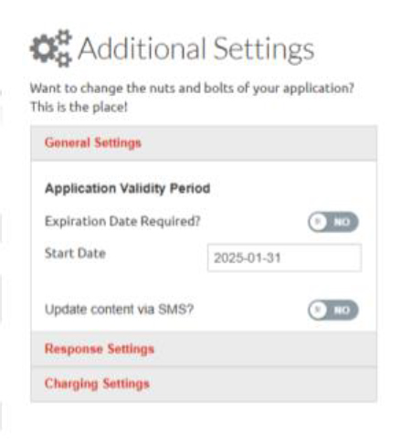 Alert application details screenshot
