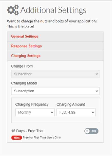 Alert application details screenshot