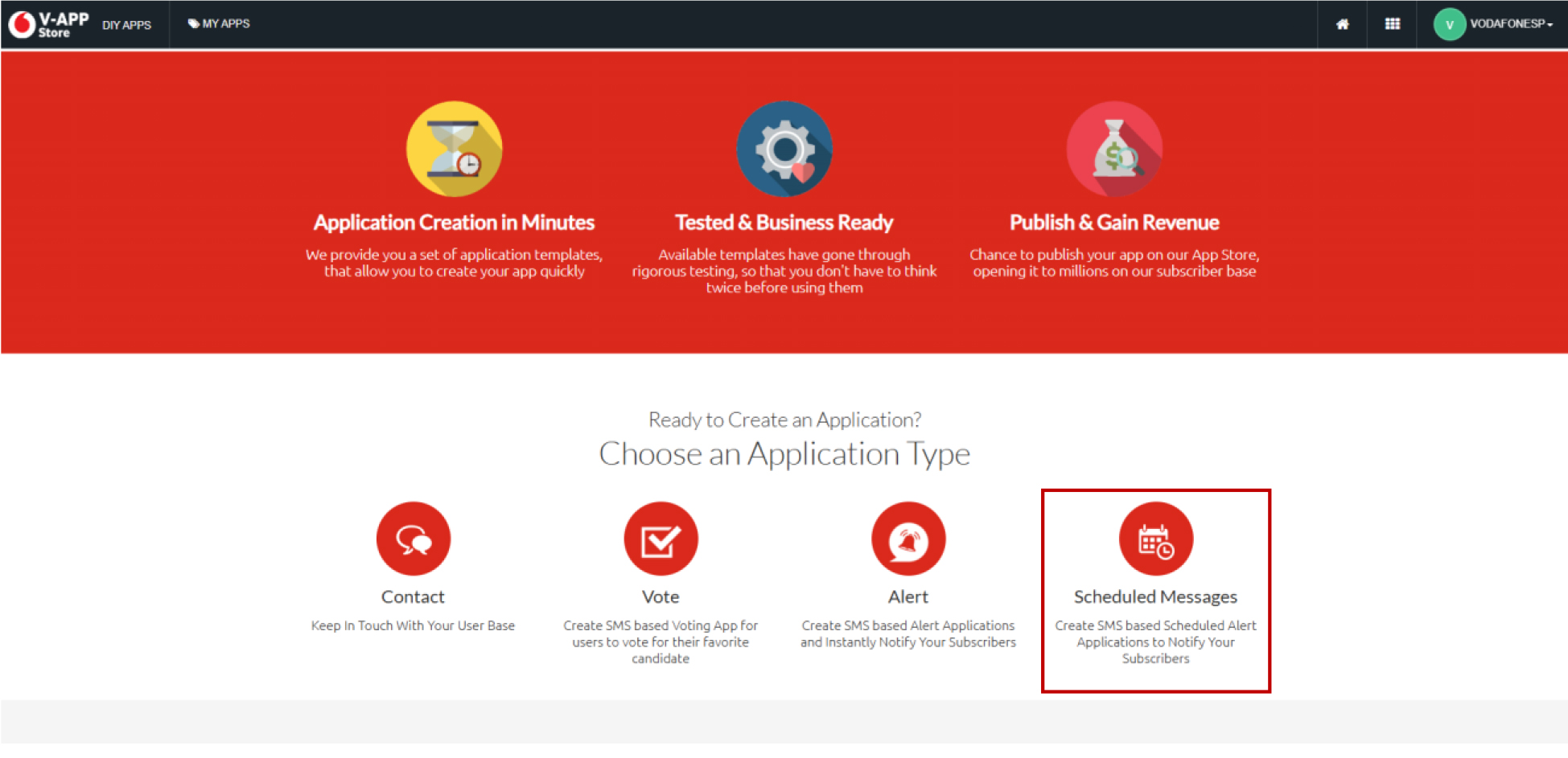 Alert application details screenshot