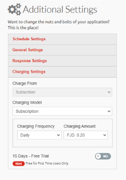 Alert application details screenshot
