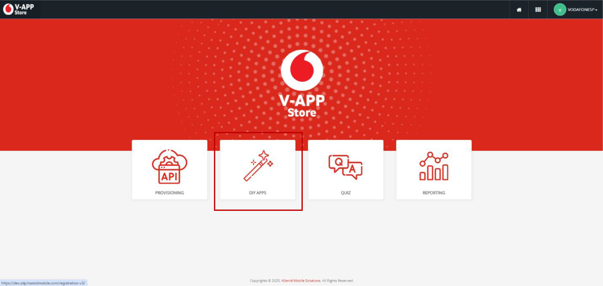 Contact application details screenshot